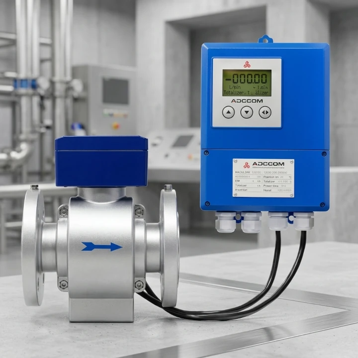 Elecproflu | Tienda de Dispositivos de Medición y Control 1 11 Medidor de flujo tipo turbina operando en sistema hidráulico industrial de agua potable
