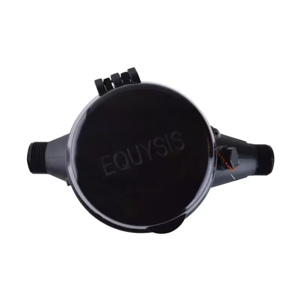 Medidor de agua chorro múltiple LP-15 NOM clase B de 190 mm Equysis, vista superior con la tapa cerrada