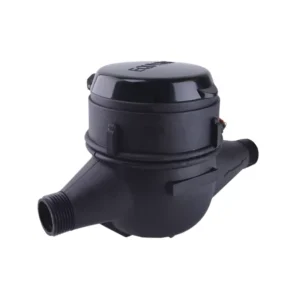 Medidor de agua chorro múltiple LP-15 NOM clase B de 190 mm Equysis, vista en perspectiva del medidor