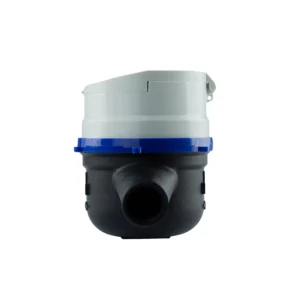 Medidor de agua chorro múltiple LPC-C clase C de 190 mm Equysis, vista frontal de la entrada de agua
